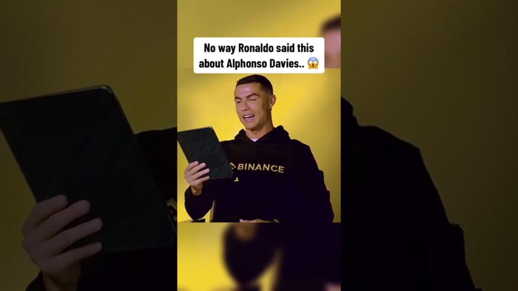 No way Cristiano said this about Alphonso Davies.. 😱
