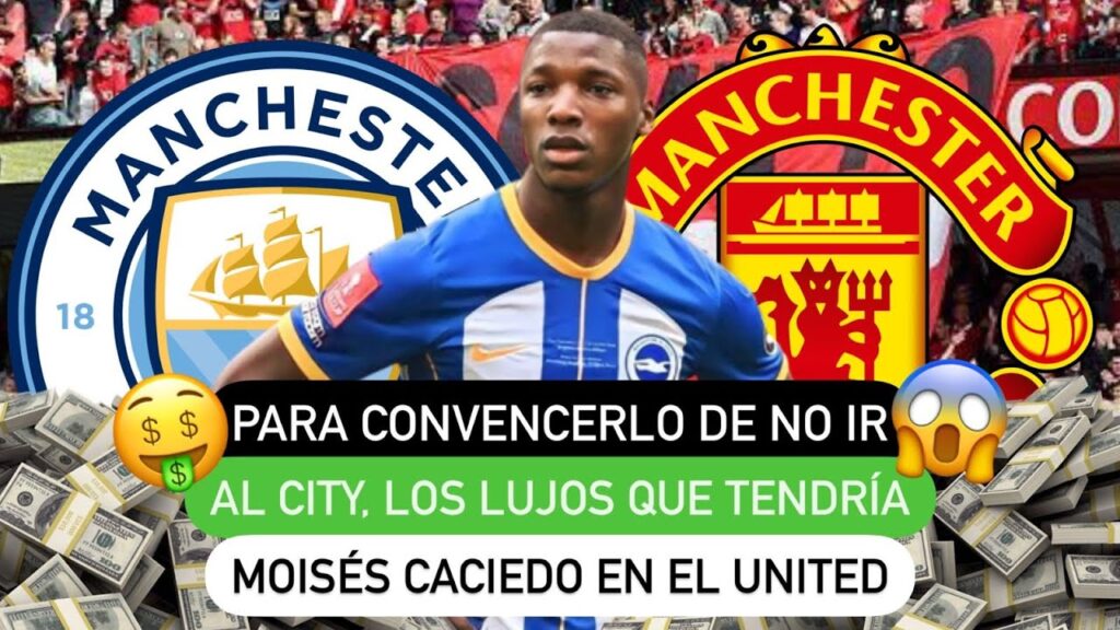 😯 Para convencerlo de no ir al City, los lujos 🤑 que tendría Moisés Caicedo 🇪🇨 en el United 🔴