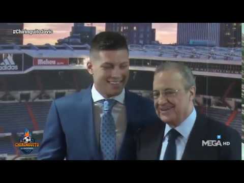Lo que no se ha visto de la presentación de Luka Jovic en el Bernabéu
