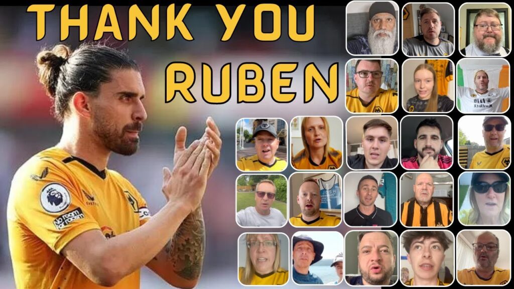 THANK YOU RUBEN 💛🖤 Wolves Fans Send Their Best Wishes to Ruben Neves 🐺
