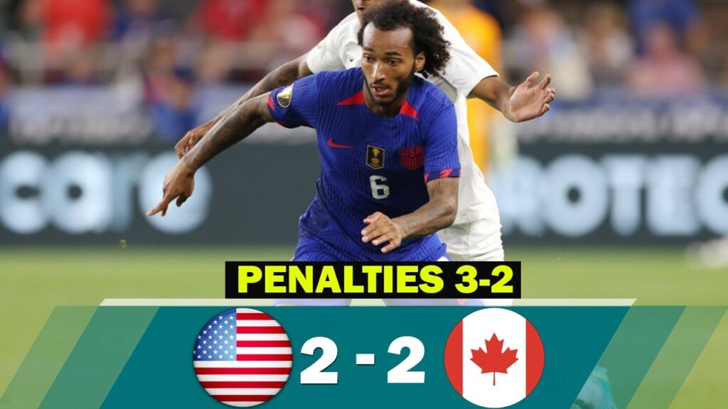 UNITED STATES vs CANADA 2-2 (Penalties 3-2) EXTENDED HIGHLIGHTS & GOALS - GOLD CUP 2023