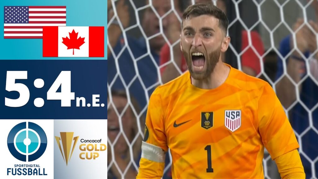Matt Turner wird zum Held! Schiri verletzt, VAR-Drama und späte Tore ums Halbfinale | USA - Kanada |