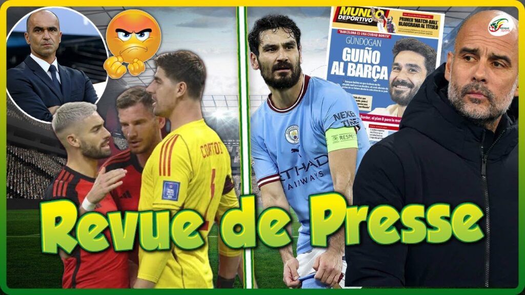 Thibaut Courtois FRACASSE le sélectionneur de la Belgique... Guardiola lâche une Bombe sur Gündoğan