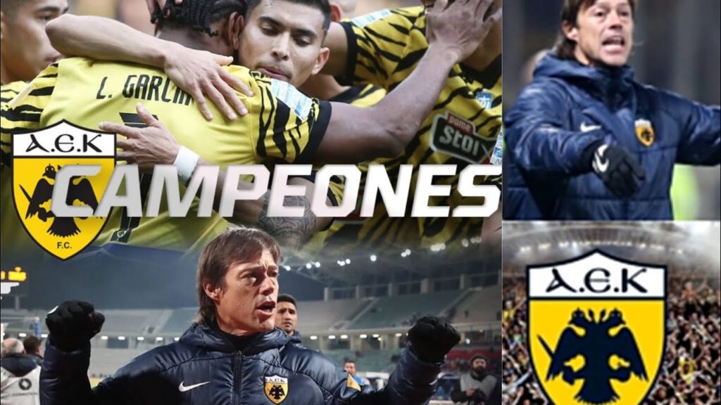 Orbelin Pineda y Matías Almeyda Campeones en Grecia con el Aek Atenas