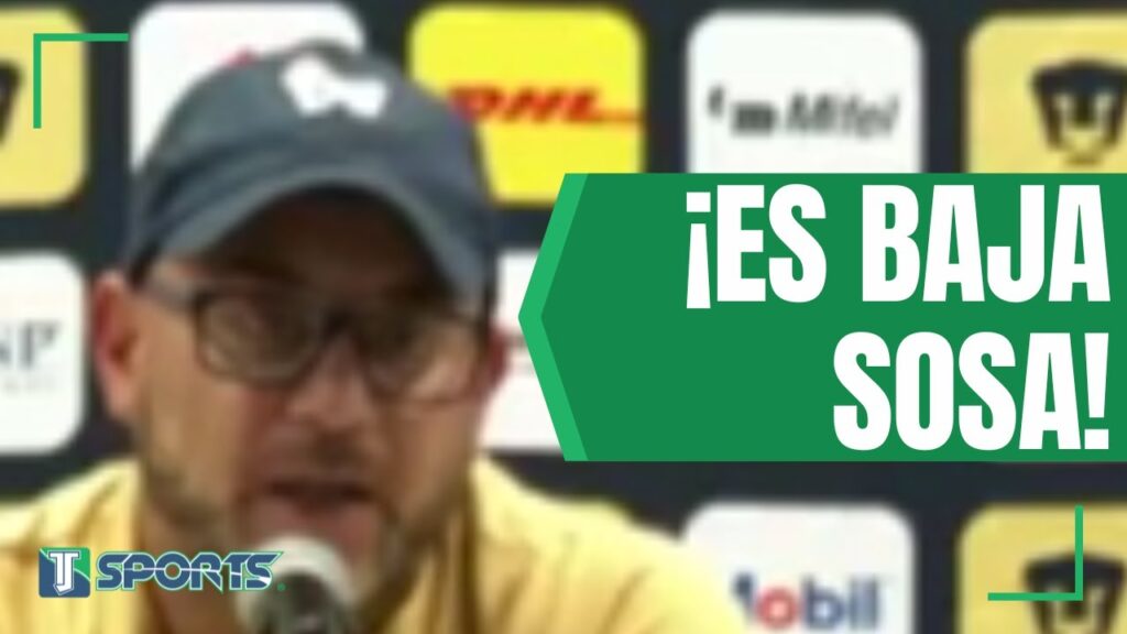 Antonio Mohamed REVELA el MOTIVO de la BAJA de Sebastián Sosa de los Pumas Antonio Mohamed REVELA el MOTIVO de la BAJA de Sebastián Sosa de los Pumas