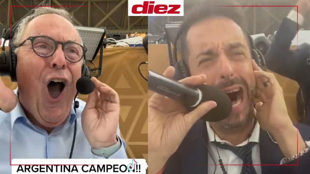 ¡CONMOVEDOR! Las narraciones de periodistas argentinos al anunciar ser campeones del Mundial Qatar