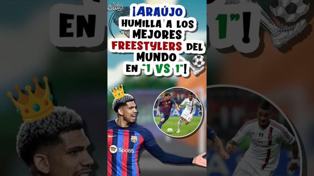 Ronald Araujo humilló a freestylers del fútbol 😱😎