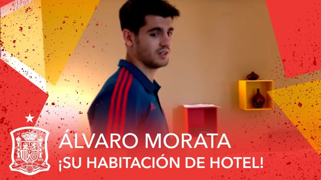 En la habitación de Álvaro Morata del Hotel Sefutbol en Las Rozas