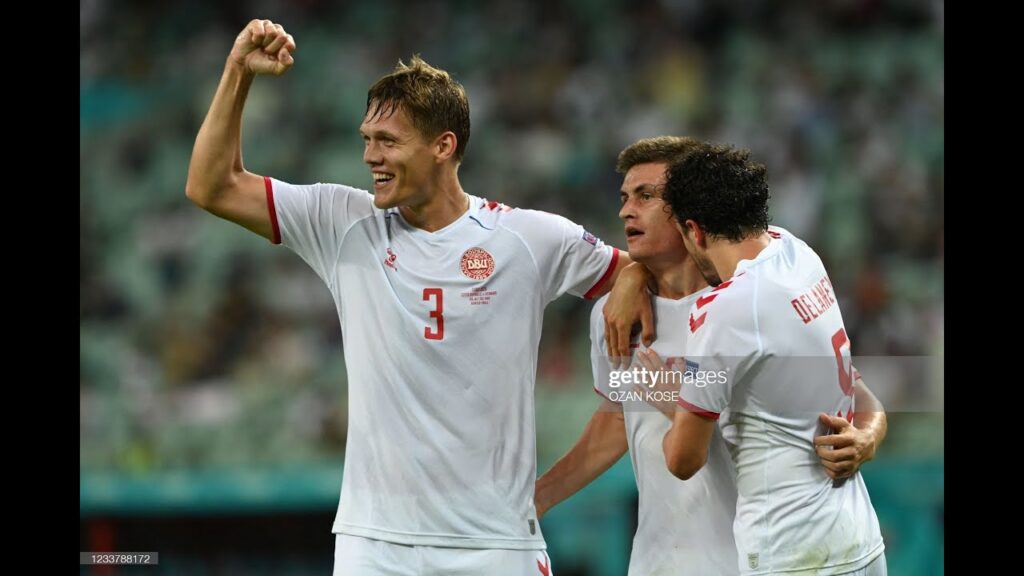 Joakim Mæhle Goal Denmark vs Scotland 2-0
