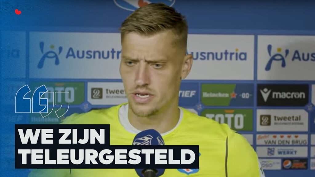 Andries Noppert en Pawel Bochniewicz na sc Heerenveen - Sparta (0-0)