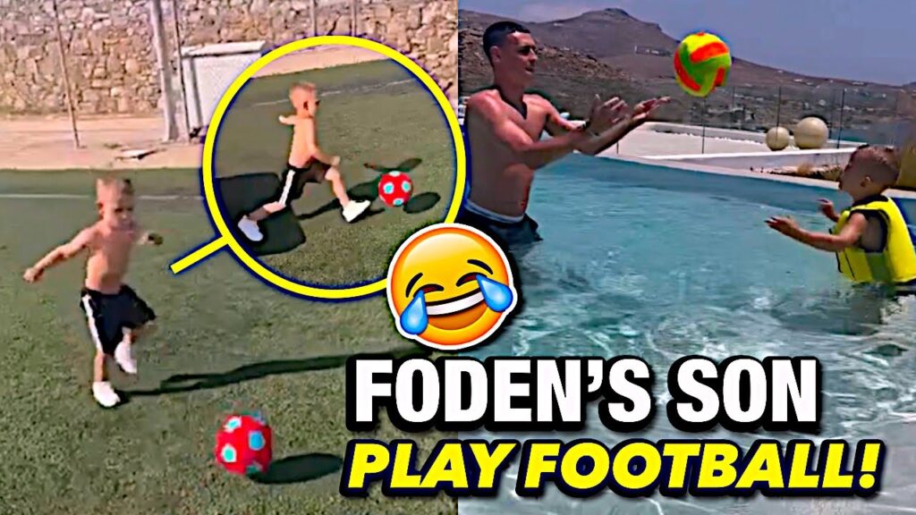 Foden Playing Football with his Son 😂⚽️