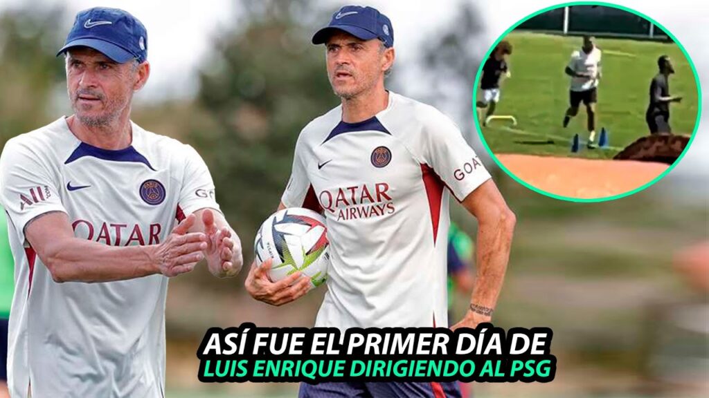 Así FUE el PRIMER ENTRENAMIENTO de LUIS ENRIQUE con el PARIS SAINT GERMAIN | MBAPPÉ ENTRENA SOLO
