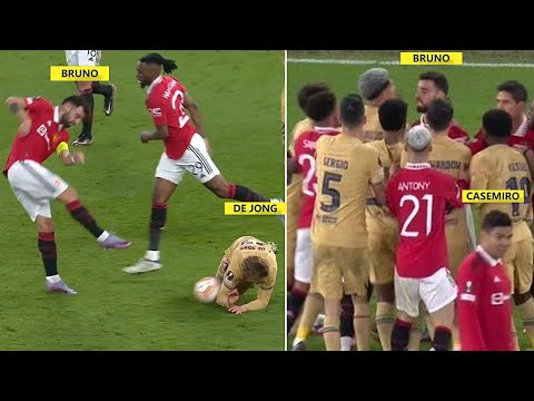๐ฅBruno Fernandes Fight with De Jong & Barcelona | Casemiro Ignored Bruno’s Fight!๐ ๐ฅBruno Fernandes Fight with De Jong & Barcelona | Casemiro Ignored Bruno's Fight!๐