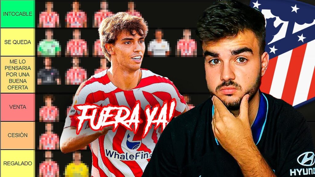 TIERLIST ATLETICO DE MADRID 2023-24 (INTOCABLES, TRANSFERIBLES ,SE QUEDAN, CEDIDOS)
