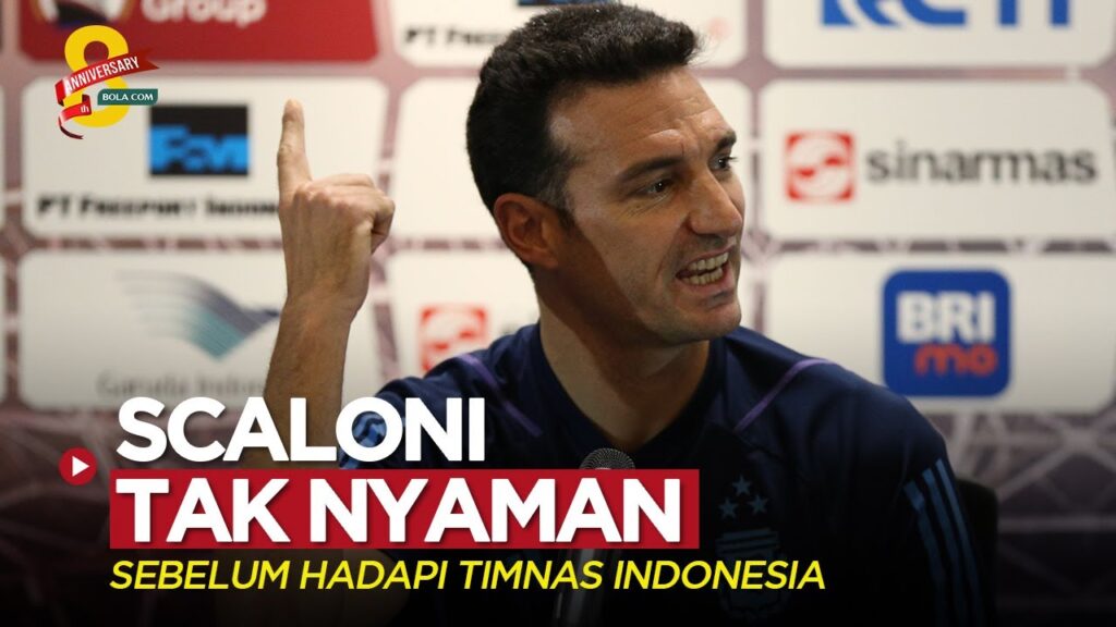 GESTUR PELATIH ARGENTINA, LIONEL SCALONI ENGGAK NYAMAN SEBELUM HADAPI TIMNAS INDONESIA