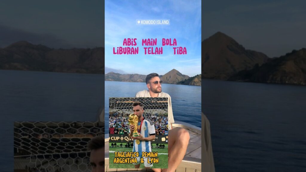 Abis Main Bola Gas Liburan 🥳 Tagliafico Pemain Argentina & Lyon #shorts