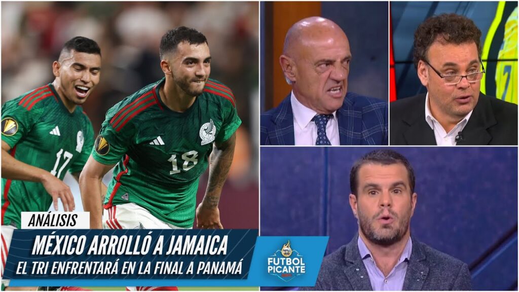 MÉXICO, A LA FINAL de Copa Oro. Goleó a Jamaica. Martín, Chávez y Alvarado ANOTARON | Futbol Picante