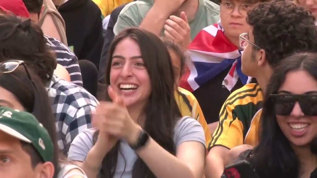Fans in Australia watch round of 16 defeat to Argentina