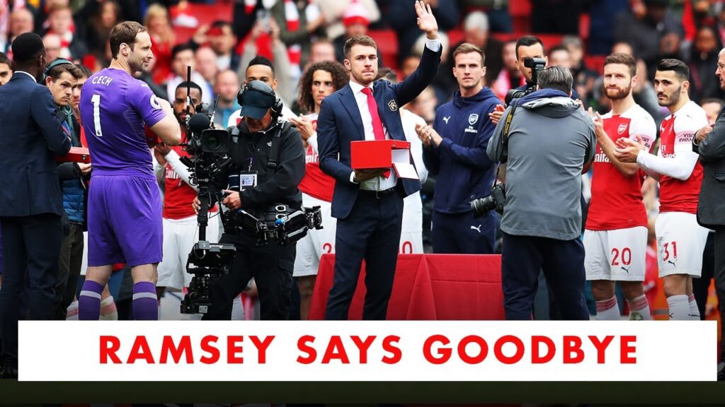 Aaron Ramsey says goodbye to Arsenal fans ❤️