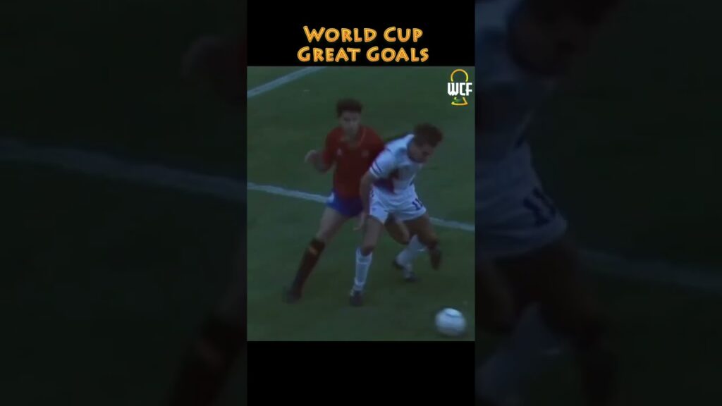 Dragan Stojkovic goal vs Spain 1990 World Cup