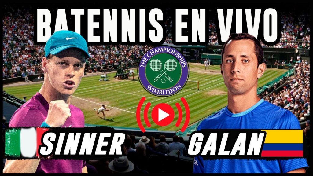 Daniel Galan vs Jannik Sinner - Octavos de Wimbledon  - EN VIVO