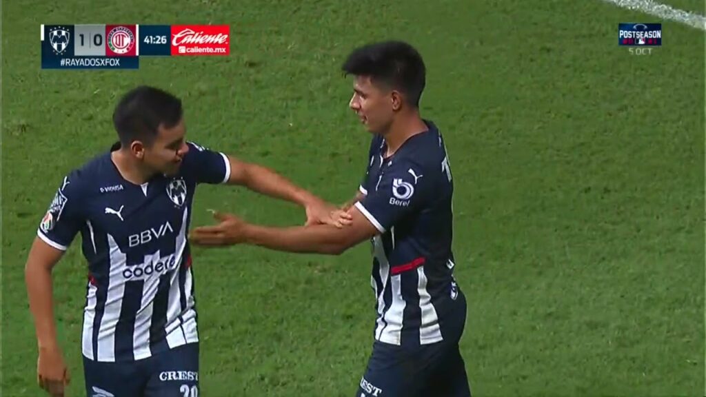 Gol Jesús Gallardo | Rayados vs Toluca | Liga BBVA MX - Grita México  A21 - Jornada 11