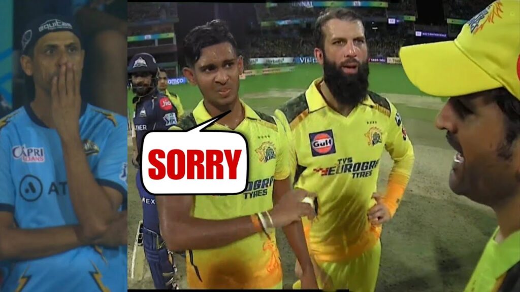 MS Dhoni angrily stopped match for 5 minutes & gets angry on Pathirana after he went outside ground