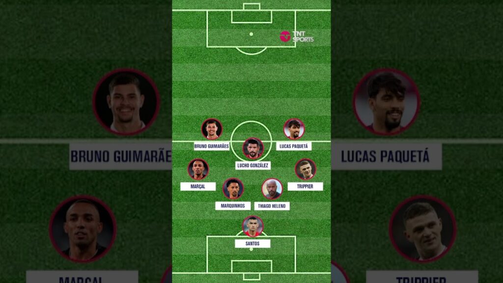 11 IDEAL: BRUNO GUIMARÃES ESCOLHE A SELEÇÃO COM OS MELHORES QUE JÁ JOGOU JUNTO #shorts