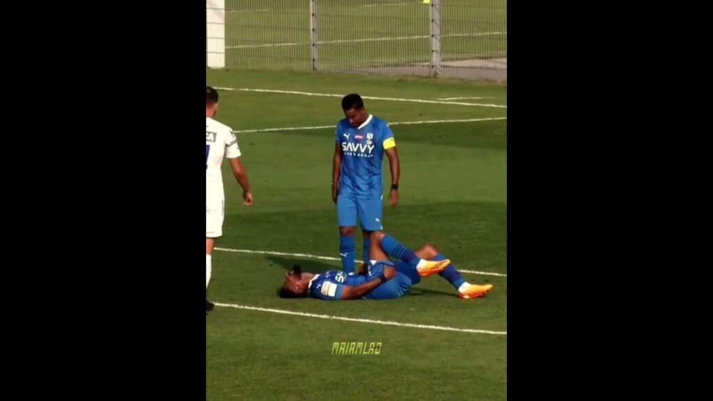 لقطة اصابه صالح الشهري في المباراه الوديه 💔