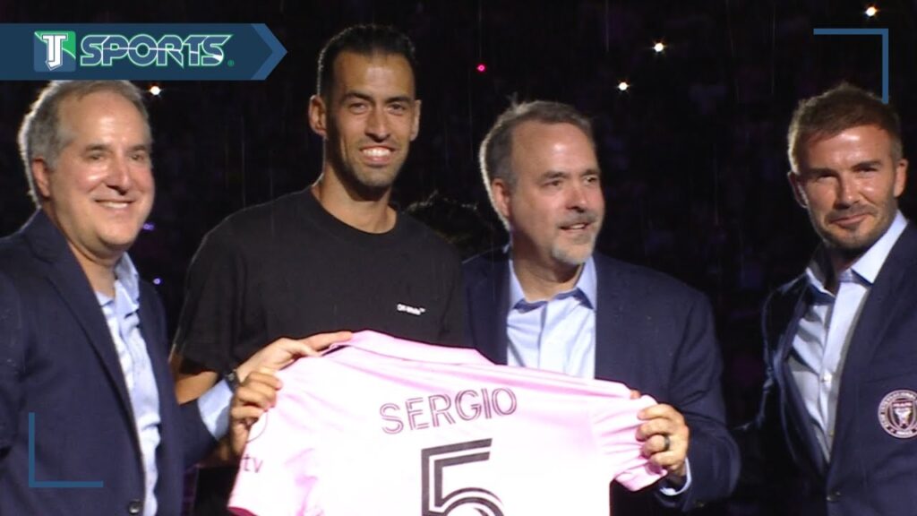 La PRESENTACIÓN de Sergio Busquets al Inter de Miami junto con Lionel Messi