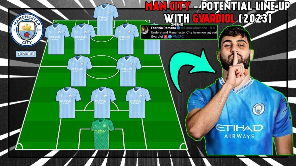 🔵 MANCHESTER CITY - Potential Lineup With Joško Gvardiol (2023) 🔵