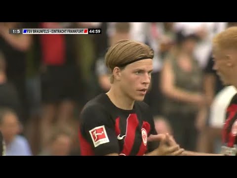 FSV Braunfels vs Eintracht Frankfurt 1-15 Jens Hauge, Ellyes Skhiri & Ragnar Ache score to earn win