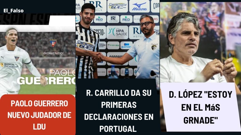 🔥PAOLO GUERRERO ES JUDADOR DE LIGA DE QUITO | HABLÓ DE RONNIE CARRILLO 🇵🇹 | DIEGO LÓPEZ BARCELONA🔥