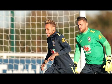 Brazil Training session with coach TITE