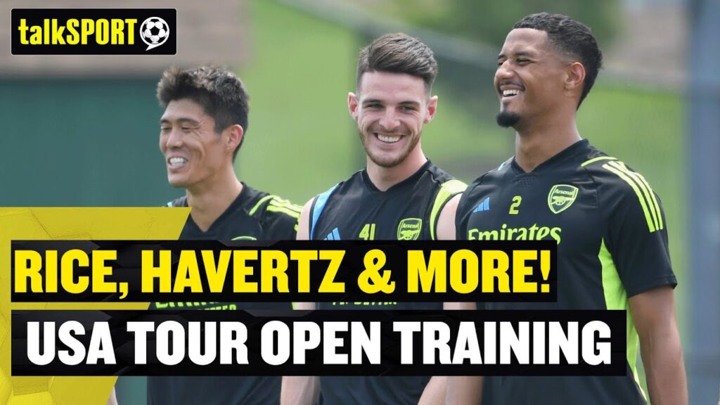DECLAN RICE, BUKAYO SAKA, HAVERTZ & MORE! 👀🔥 Arsenal USA Tour Open Training