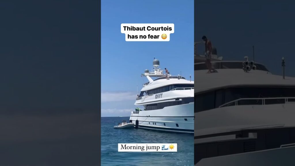 ¡SIN MIEDO! Thibaut Courtois disfruta de sus vacaciones 🛥🌊  #shorts | ESPN Deportes