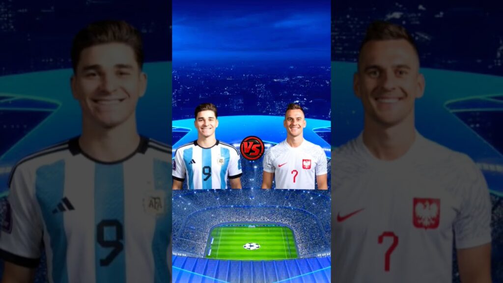 Argentina VS Poland ( Messi & Di Maria & Enzo Fernandez & Lewandowski ) 🥶😈 #football #shorts