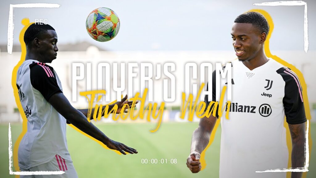 📹 Player Cam: Timothy WEAH | Watch him train for the first time | Juventus