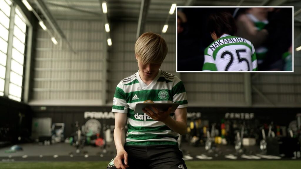 "I will never get bored of watching this!" | Kyogo reacts to Nakamura's Free-Kick against Man United