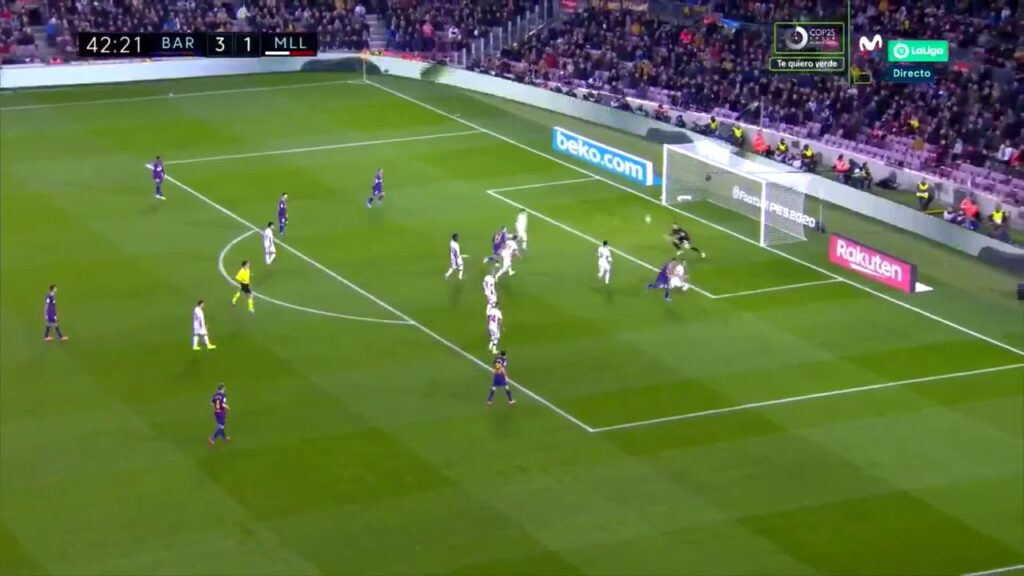 Golazo de Luis Suarez de tacón en el FC Barcelona 5 Mallorca 2 | Audio: Carlos Martinez | 2019