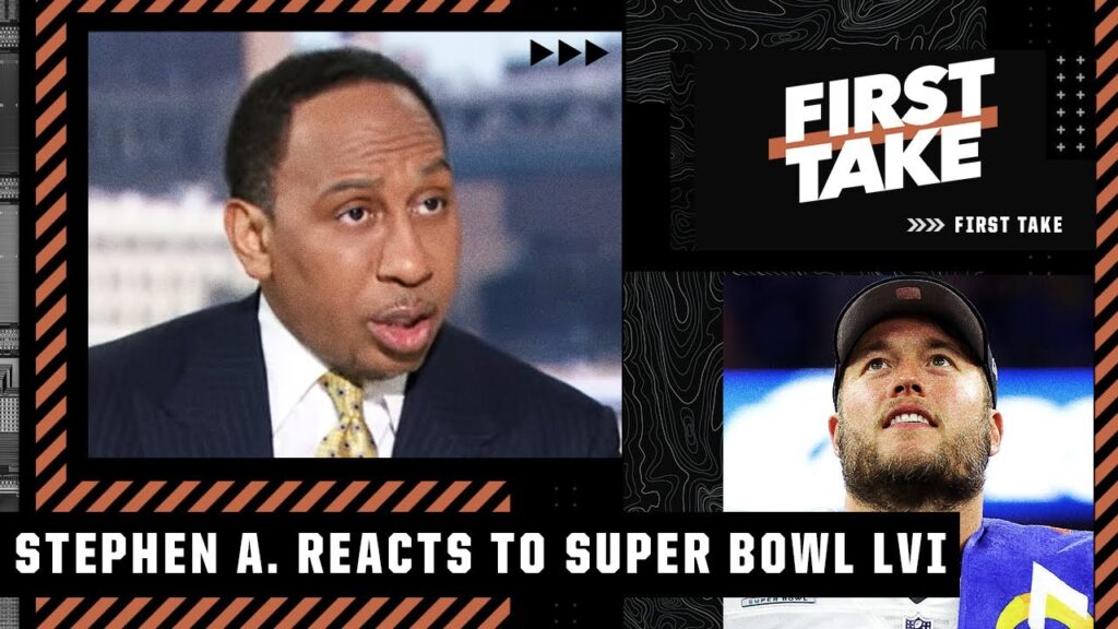 Stephen A. reacts to Super Bowl LVI: ‘Matthew Stafford is a future Hall of Famer’ | First Take Stephen A. reacts to Super Bowl LVI: 'Matthew Stafford is a future Hall of Famer' | First Take