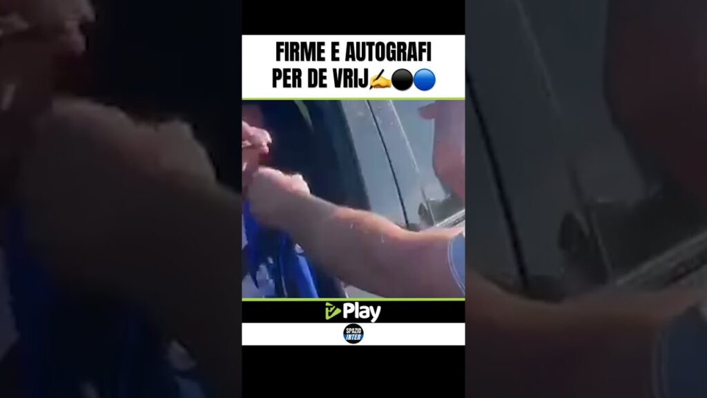 DE VRIJ SI FERMA CON I TIFOSI: FIRME E AUTOGRAFI PER IL DIFENSORE OLANDESE! #shorts