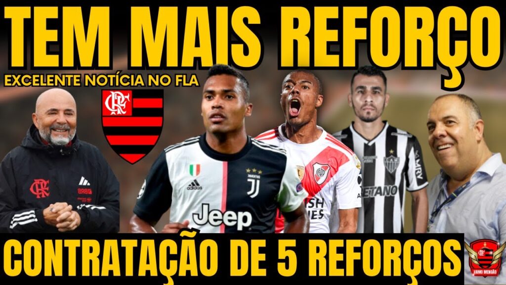 MAIS CONTRATAÇÕES NO FLAMENGO! ALEX SANDRO, JUNIOR ALONSO, RODRIGO GARRO MERCADO DA BOLA DO FLAMENGO