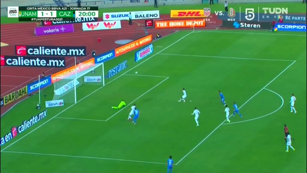 Gol de Roberto Alvarado | Pumas 1 - 2 Cruz Azul | Liga BBVA MX - Grita México A21 - Jornada 17