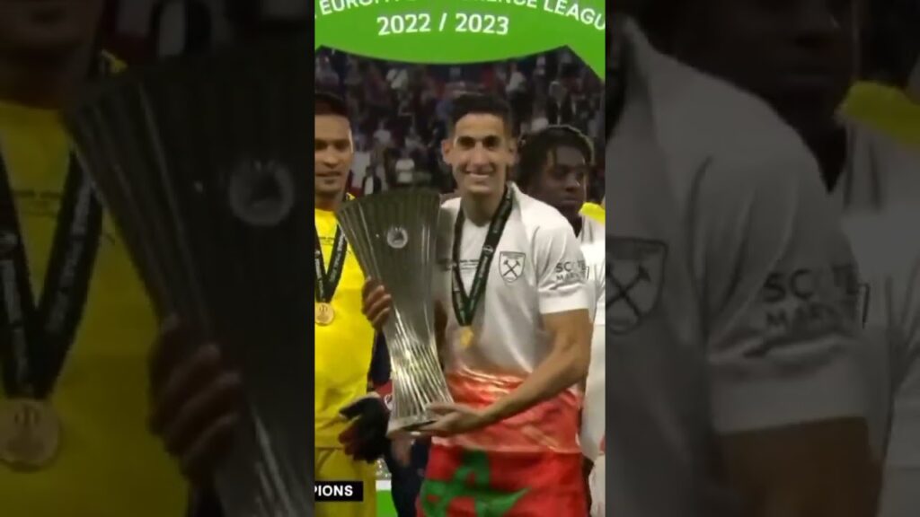 congratulation Nayef Aguerd 🇲🇦🎉 #westham #nayefaguerd #morocco #football #اسود_الاطلس #shorts