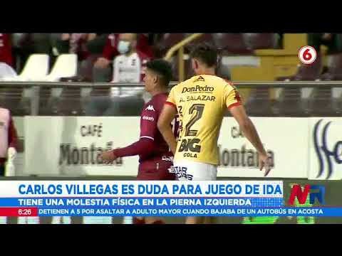 Carlos Villegas es duda para el juego de ida