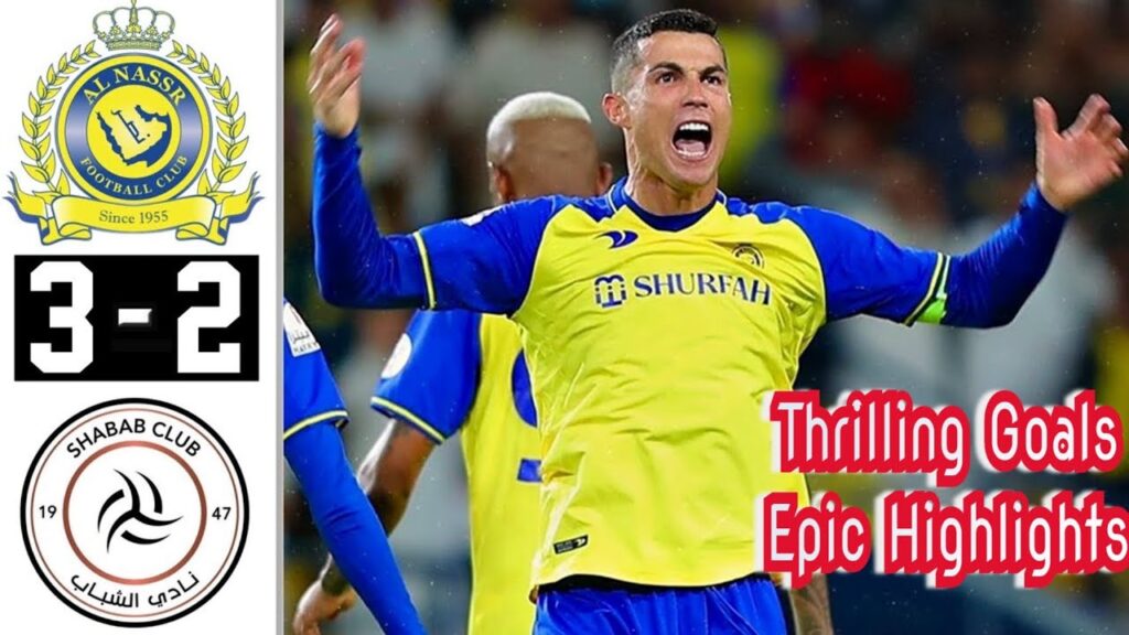 Al Nassr Vs Al Shabab 3-2: All Goals and Extended Highlights 2023 HD" Ronaldo's show