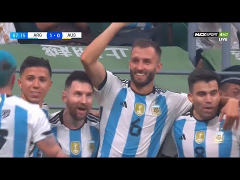 Gol de German Pezzella Hoy! Argentina vs Australia 2-0 Resumen