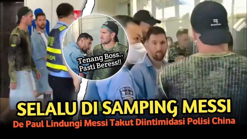 MESSI DITAHAN AKIBAT PASPOR BERMASALAH🫣Lihat Aksi Heroik De Paul Saat Berdebat dengan Polisi