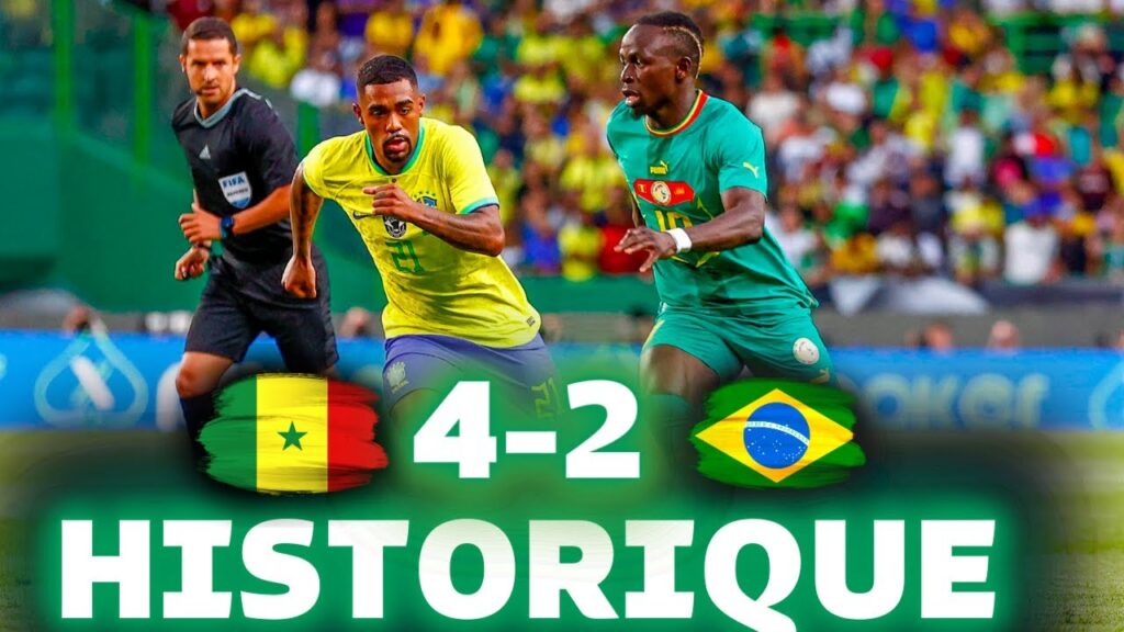 🇸🇳 Le SÉNÉGAL s’offre le Brésil 4-2 ! Sadio Mané doublé ! EXCEPTIONNEL !!